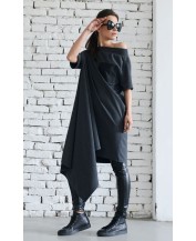 Grey Asymmetric Kaftan