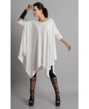 White Oversized Long Tunic